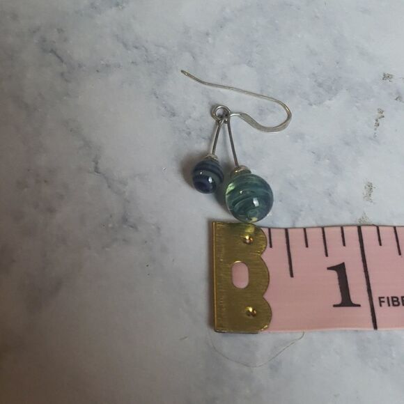 Marble-Like Earrings  - Picture 5 of 5